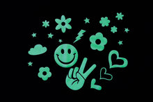 Load image into Gallery viewer, Happy Days Glow in the Dark Stickers