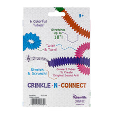 Load image into Gallery viewer, Crinkle N&#39; Connect, 6 Colors, 6 Tubes, Makes Sound
