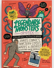 Load image into Gallery viewer, Legendary Monsters: Cryptids Coloring + Activity Book