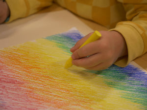 FILANA Organic Beeswax Crayons: 8 Rainbow Colors in Stick