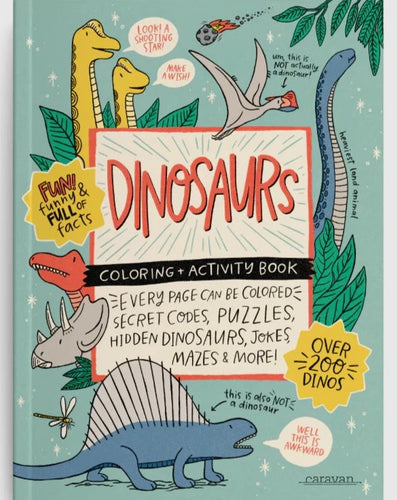 Dinosaurs Coloring + Activity Book