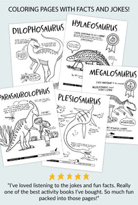 Dinosaurs Coloring + Activity Book