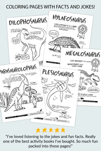 Dinosaurs Coloring + Activity Book