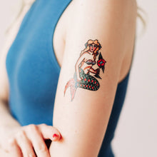 Load image into Gallery viewer, Sea Maiden Tattoo Pair