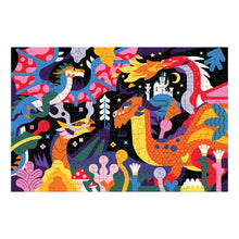 Load image into Gallery viewer, Dragons 100 Piece Glow in the Dark Puzzle