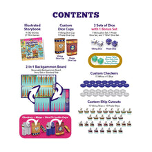 Load image into Gallery viewer, Story Time Backgammon - Board Game - Backgammon Set