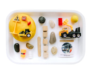 Construction Play Dough Sensory Kit
