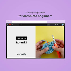 Jojo the Bunny Beginner Crochet Kit