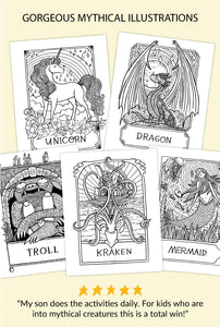 Creatures of Magic & Myth Coloring + Activity Book
