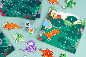 Roll-A-Saurus Fun Dinosaur Themed Board Game