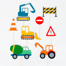 Load image into Gallery viewer, Construction Cake Toppers