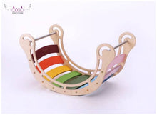 Load image into Gallery viewer, Demo Sale - Rainbow Colored Waldorf Rocker with Ramp