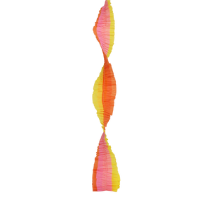Tri-Tone Sunset Crepe Garland 3m