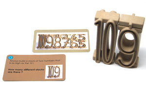Task cards for tower numbers