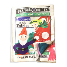 Load image into Gallery viewer, Nursery Times Crinkly Newspaper - Gnomes and Fairies