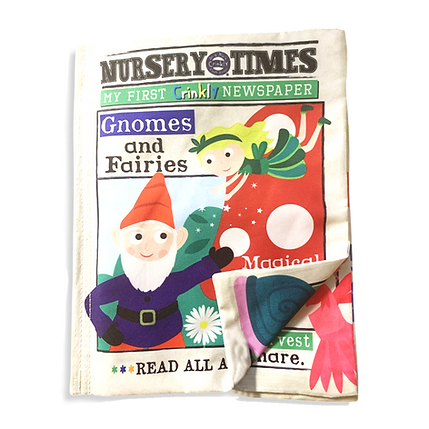 Nursery Times Crinkly Newspaper - Gnomes and Fairies