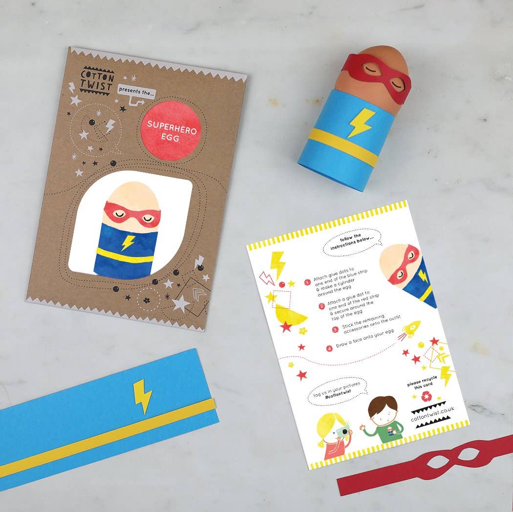 Make Your Own Superhero Egg Character