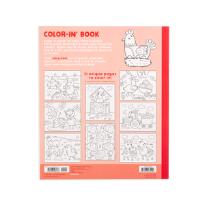 Color-in' Book: Little Farm Friends