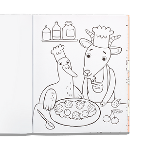 Color-in' Book: Little Farm Friends