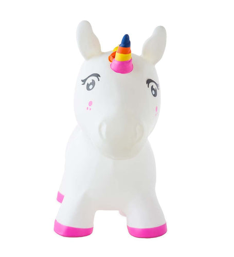 Bouncy Inflatable Jump Along Animal - Unicorn