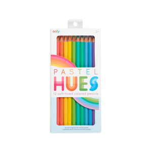 Pastel Hues Colored Pencils - set of 12