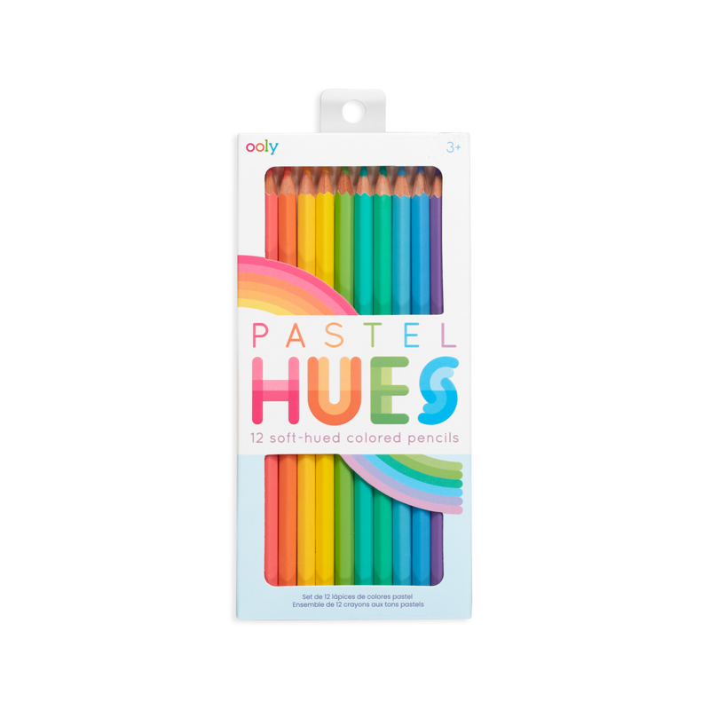 Pastel Hues Colored Pencils - set of 12
