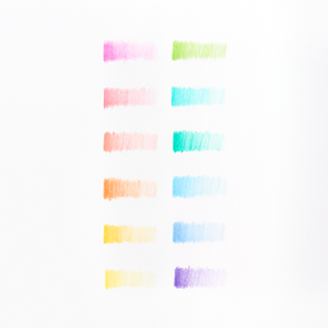 Pastel Hues Colored Pencils - set of 12