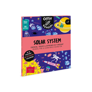 Solar System Sticker + Coloring Poster
