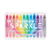 Load image into Gallery viewer, Rainbow Sparkle Watercolor Gel Crayons