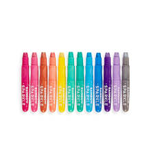 Load image into Gallery viewer, Rainbow Sparkle Watercolor Gel Crayons