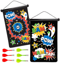 Load image into Gallery viewer, Double-Sided Magnetic Canvas Target Game - Super Hero