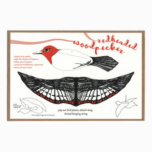woodpecker pop-out bird card