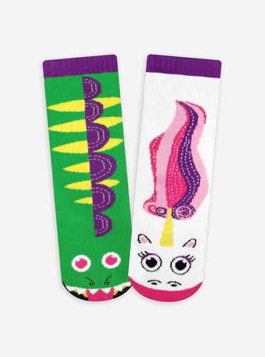 Dragon & Unicorn Mismatched Socks