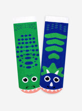 Load image into Gallery viewer, T-Rex &amp; Triceratops Mismatched Socks