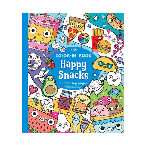 Color-in' Book: Happy Snacks (8