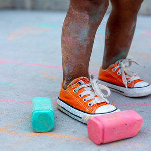 Non-Toxic Chunky Sidewalk Chalk - Glitter Bling