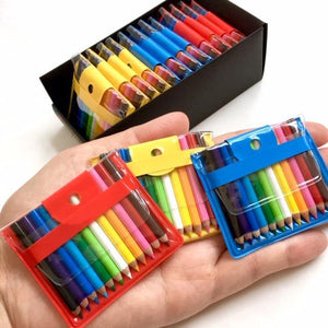 Pencils In Pouch - 12 MINI 1.75"