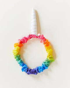 Rainbow Unicorn Headband  - Natural Silk Dress Up