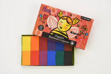 Load image into Gallery viewer, FILANA Organic Beeswax Crayons: 12 Classic Colors in Block