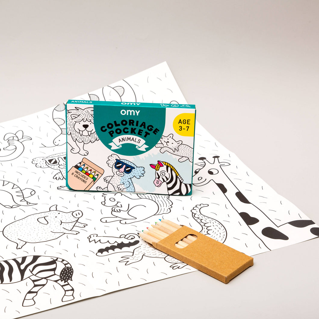 Pocket Coloring: Animals