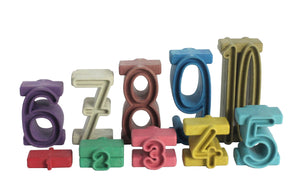 Stacking Tower Numbers in Montessori Colors - (34 pcs)