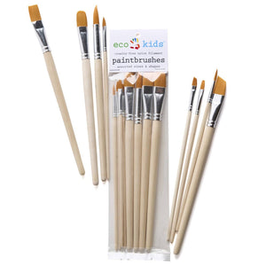 eco-kids paint brush set - case