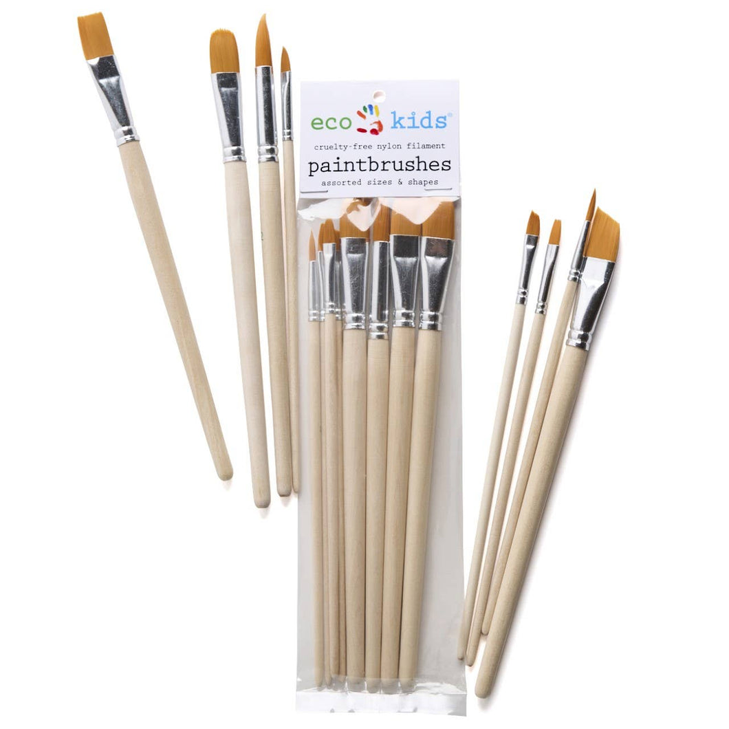 eco-kids paint brush set - case