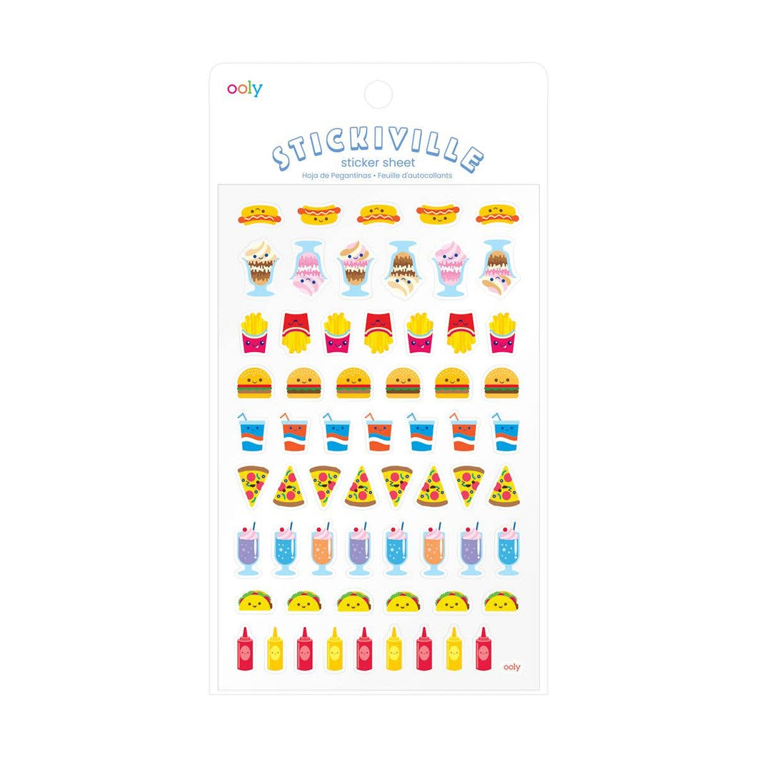 Stickiville Stickers- Fast Food