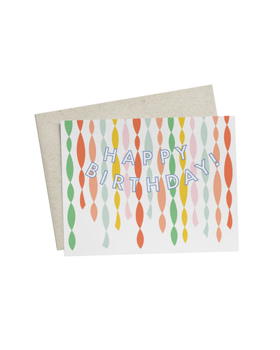 Birthday Streamers Card