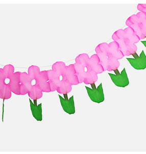 Flower Garland Bright Pink - 3m