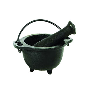 Cast Iron Cauldron 4.5" Mortar and Pestle