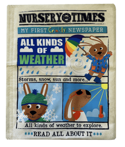 Nursery Times Crinkly Newspaper - All Kinds of Weather *NEW*