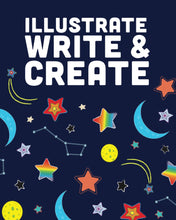 Load image into Gallery viewer, Illustrate, Write, &amp; Create Paperback Journal for Kids: Starry night