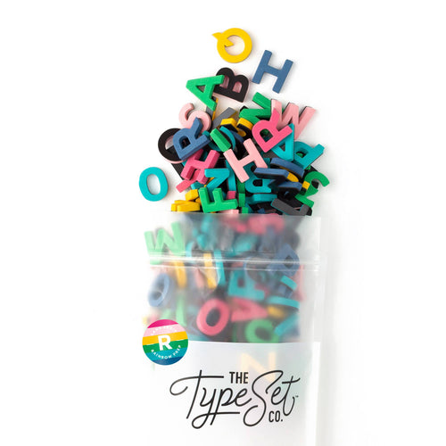 1-inch Magnetic Letters: Rainbow Prep 200 pc: Rainbow Prep